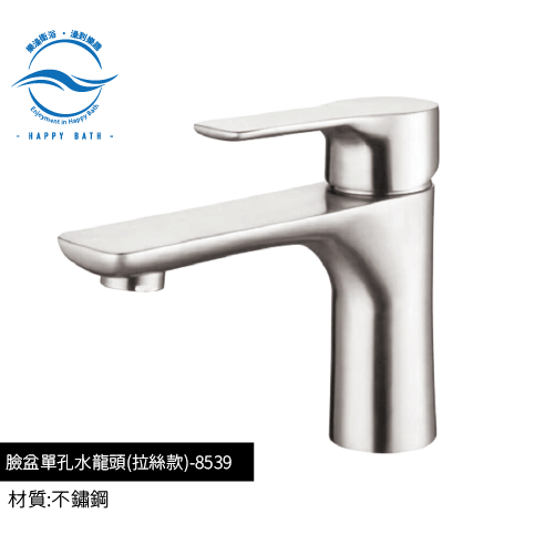 8539-臉盆單孔水龍頭-拉絲款